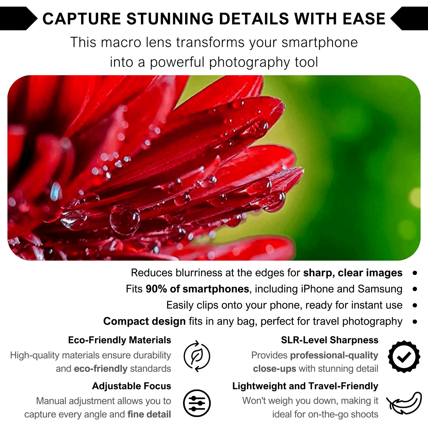 Uniluca™ 75mm 10X Macro Lens
