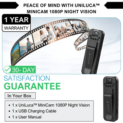 UniLuca™ Minicam 1080P Night Vision