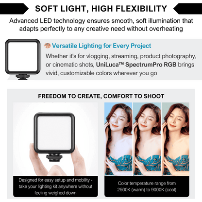 UniLuca™ SpectrumPro RGB LED Video Light