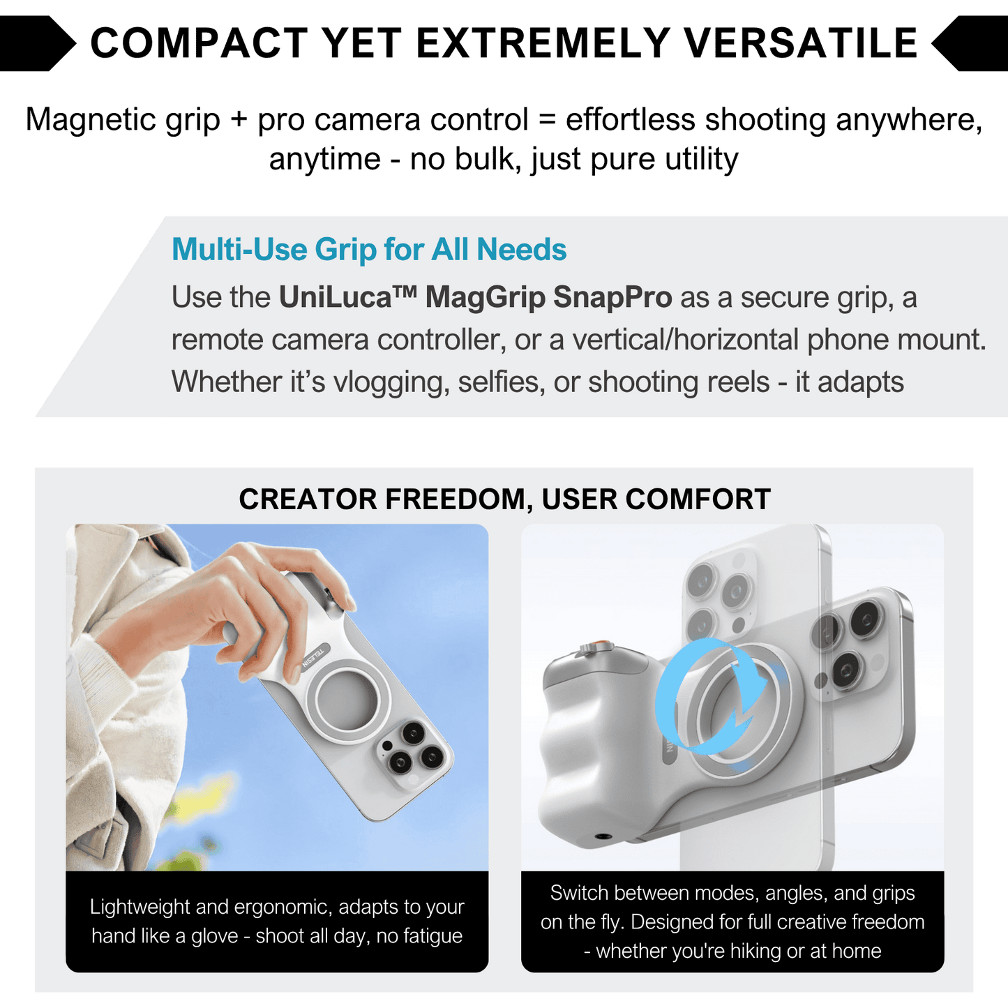 UniLuca™ MagGrip SnapPro - For All Smartphones