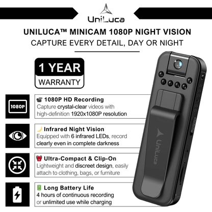 UniLuca™ Minicam 1080P Night Vision