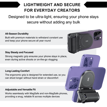 Uniluca™ MagGrip Vlogger Pro – Works on all smartphones